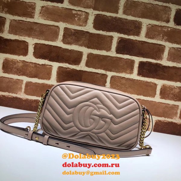 Luxury Gucci Fake 447632 Gg Marmont Crossbody Bags for Women