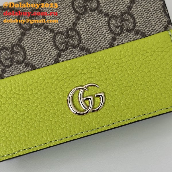 Luxury Gucci 841358 Bi-Color GG Marmont Wallet Bag