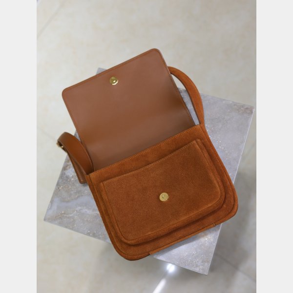 YSL NIKI Satchel in suede