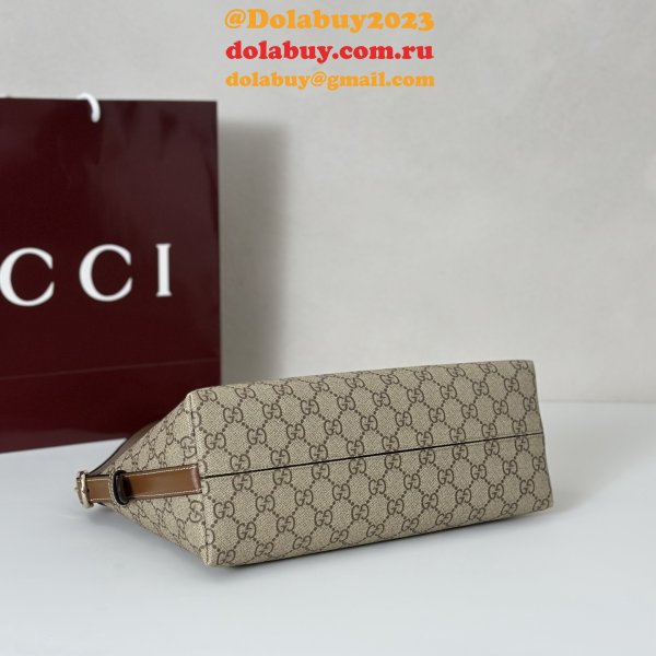 Gucci Luxury 847449 GG Emblem Medium Shoulder Bag
