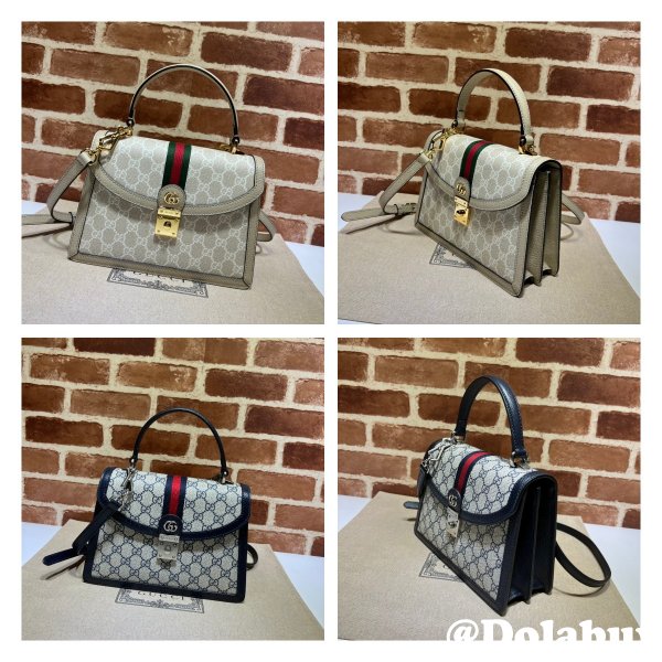 AAA+ Gucci 651055 Ophidia small top handle fake bag with Web