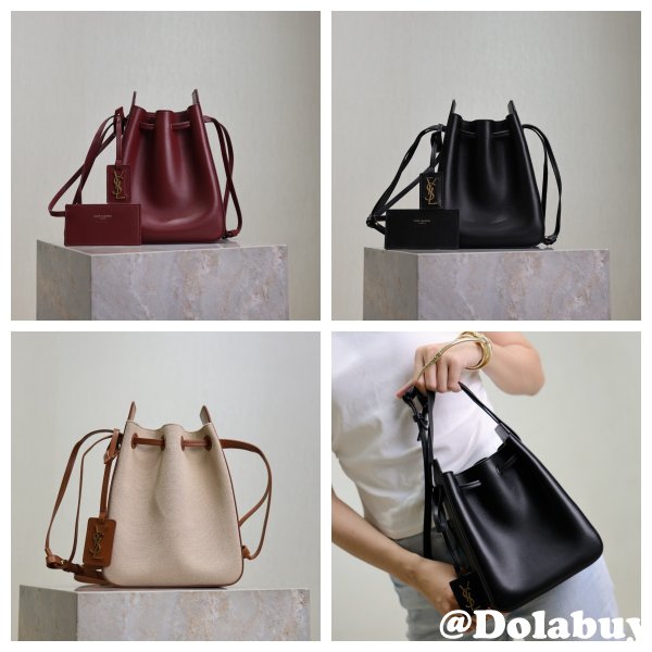 Top Quality YSL 2025 NEW Drawstring Bucket 817386 Bag