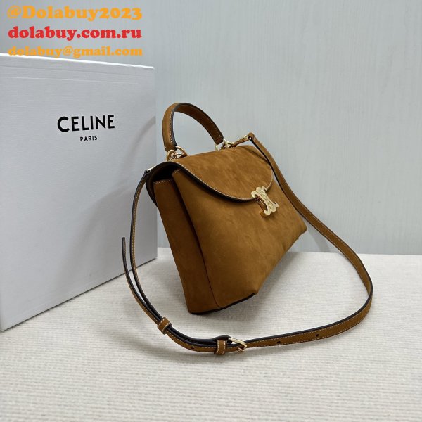 TOP CELINE Medium Nino Bag in Nubuck Calfskin 117523