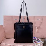 MIU MIU Women Joie Bag Suede Brown tote