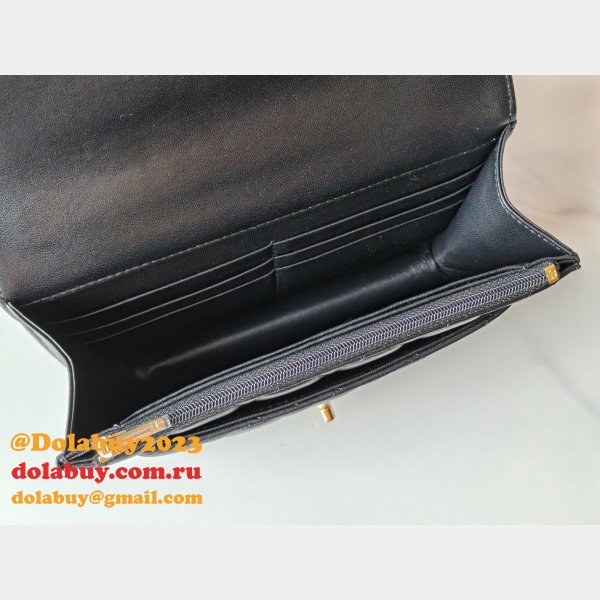 Designer AS4674 25B Lambskin Double C Pocket Handle Handbag