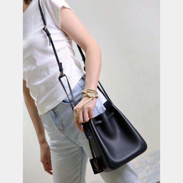 Top Quality YSL 2025 NEW Drawstring Bucket 817386 Bag
