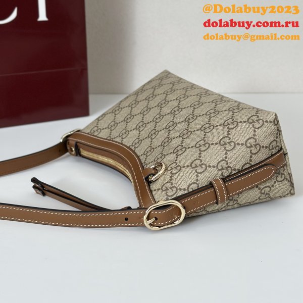 Gucci Designer 847450 GG Emblem Small Shoulder Bag
