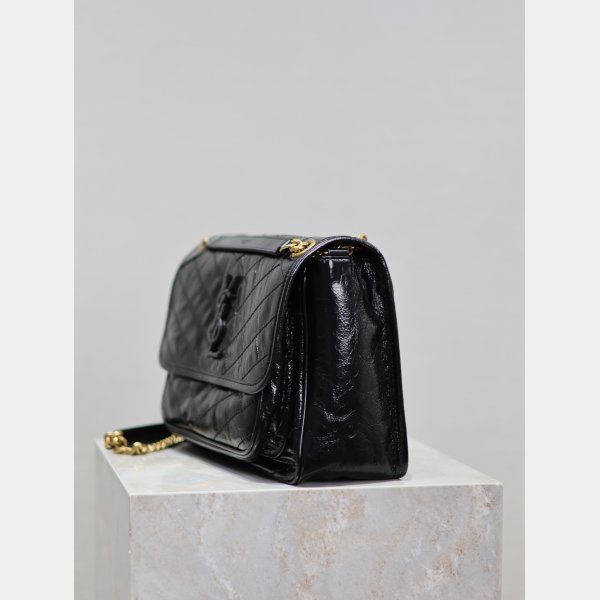 To Buy Replica Best YSL Niki Oil wax leather Bags
