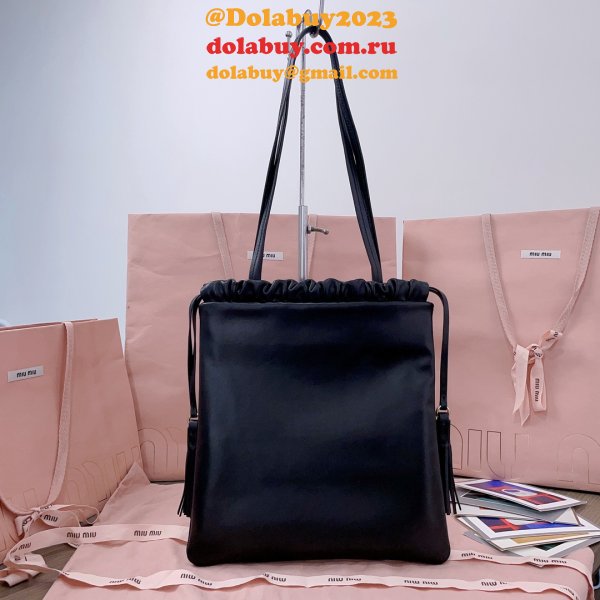 MIU MIU Women Joie Bag Suede Brown tote